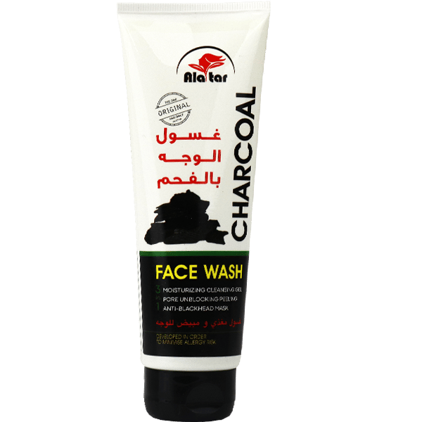غسول مغذي ومبيض للوجه بالفحم العطار 125ملل