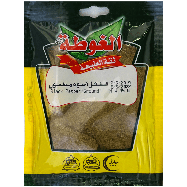 بهارات فلفل اسود مطحون الغوطة 45 غ