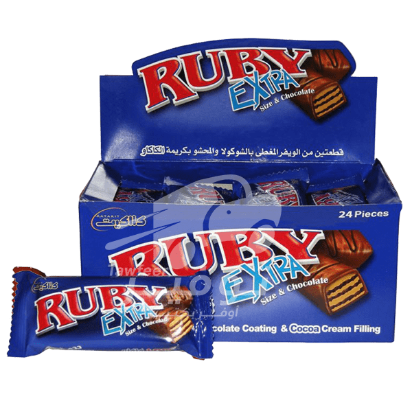 بسكويت بالكاكاو روبي اكسترا 24 قطعة