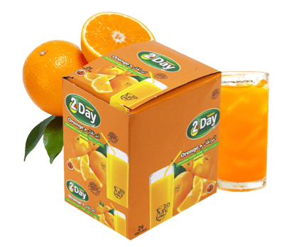 مسحوق شراب بنكهة البرتقال توداي 9غ * 24 قطعة