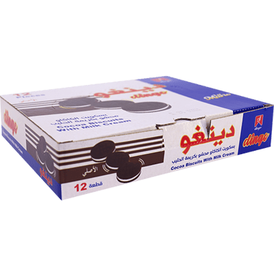 بسكويت بالكاكاو دينغو 12 قطعه