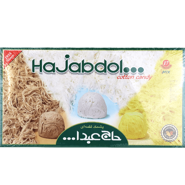 غزل البنات ثلاث نكهات حاج عبدا 350غ