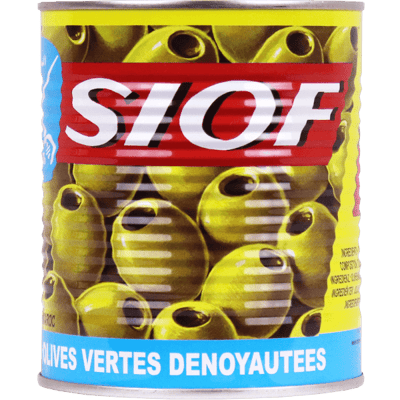 زيتون اخضر بلا بزر سيوف 850غ