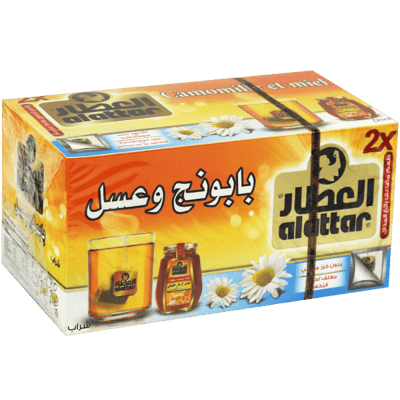 زهورات بابونج وعسل العطار 24 ظرف