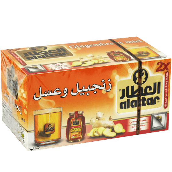 زهورات زنجبيل وعسل العطار 20 ظرف