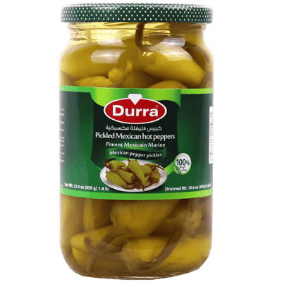 مخلل فليفلة مكسيكية حارة الدرة 650غ