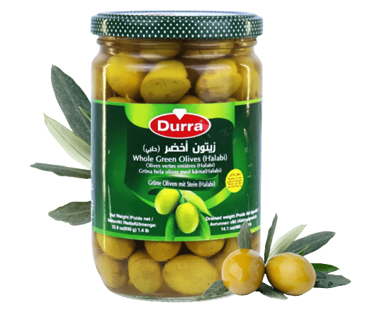 زيتون اخضر حلبي الدرة 650غ