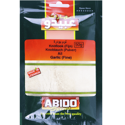 ثوم ناعم عبيدو 50غ ثوم ناعم عبيدو 50غ