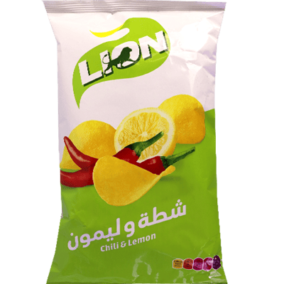 شيبس ليمون وشطة ليون 60غ