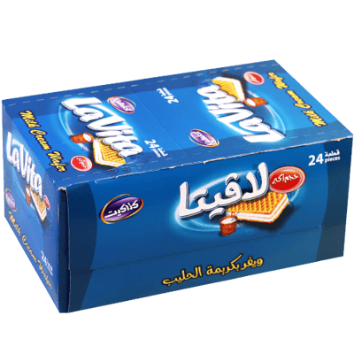 بسكويت لافيتا محشو بالكريمة 24 قطعة