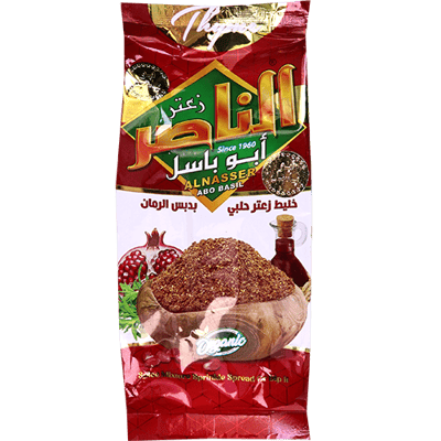 زعتر بدبس الرمان احمر الناصر 400غ