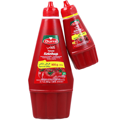 عرض كاتشب الدرة 900غ+230غ