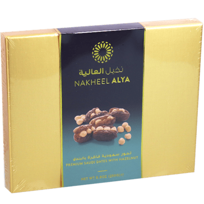 تمر سعودي بالبندق نخيل العالية 250غ