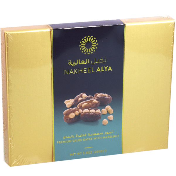 تمر سعودي بالبندق نخيل العالية 250غ