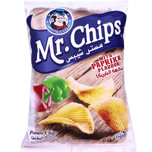 شيبس بابريكا مستر شيبس 140غ