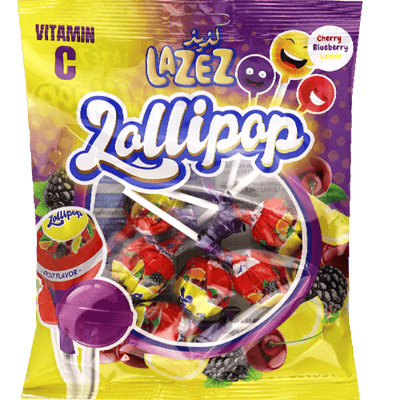 مصاص توت وليمون وكرز لذيذ 8 قطعة