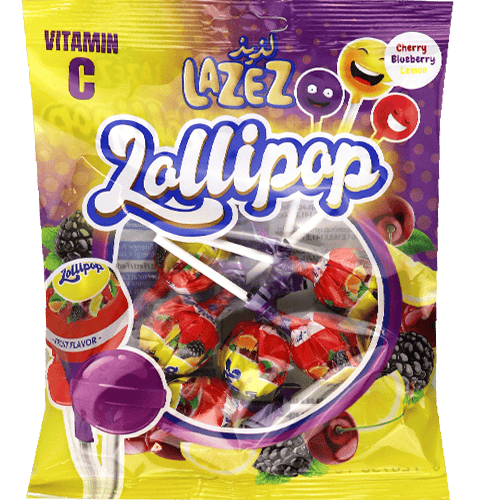 مصاص توت وليمون وكرز لذيذ 8 قطعة