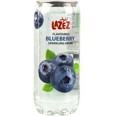 مياه غازية بنكهة بلوبيري لذيذ 350 مل