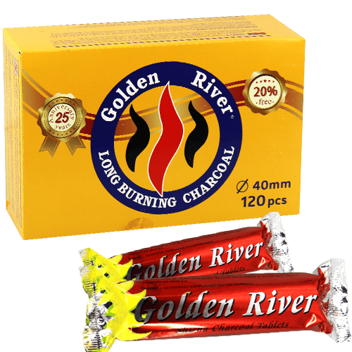 فحم اشتعال تلقائي غولدن ريفر 120 حبة
