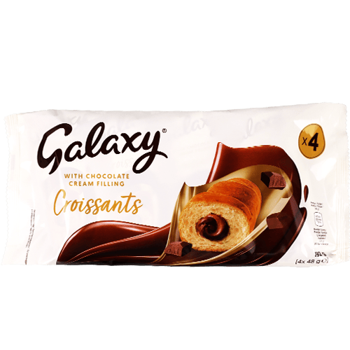 كرواسون جالاكسي بحشوة كريمة الشوكولاتة 4×48 غ 192 غ