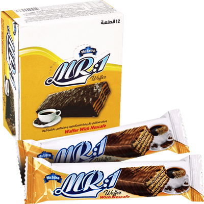 ويفر إم آر 1 بنكهة نسكافيه 12 قطعة