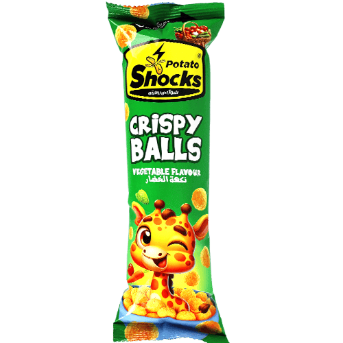 كريسبي بولز بطعم الخضار بوتيتو شوكس 15 غرام