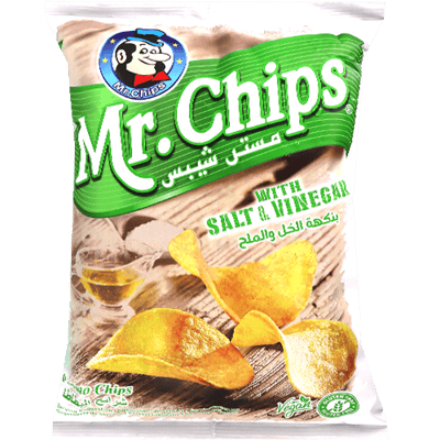 شيبس خل وملح مستر شيبس 140غ