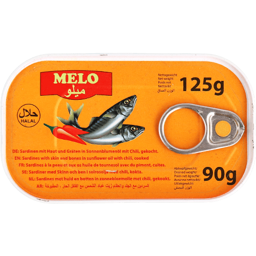 سردين حار ميلو 125غ