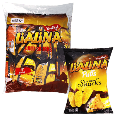 شيبس اصابع الجبنة ليالينا 12 كيس