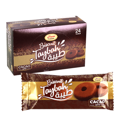 بسكويت طيبة كاكاو سيبال 24 قطعة