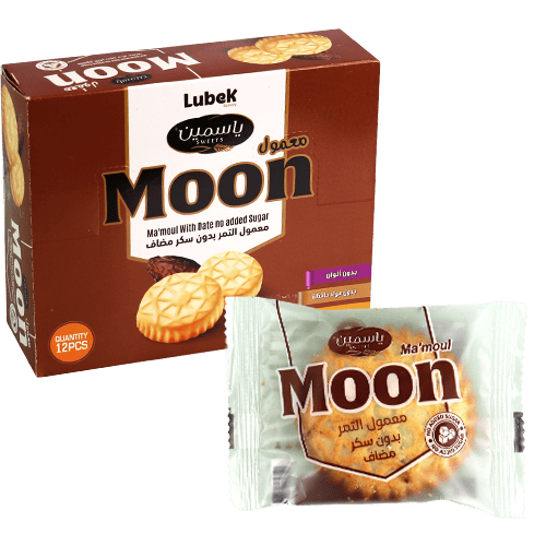 معمول التمر بدون سكر مضاف مون 12 قطعة *