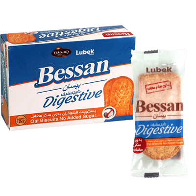 بسكويت دايجستف شوفان بدون سكر مضاف ياسمين 12 قطعة بسكويت دايجستف شوفان بدون سكر مضاف ياسمين 12 قطعة