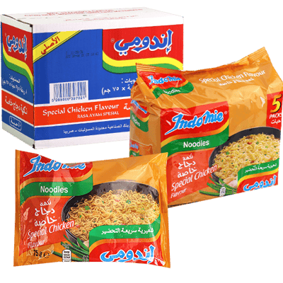 اربعون عبوة اندومي نكهة دجاج خاصة &nbsp;75غ