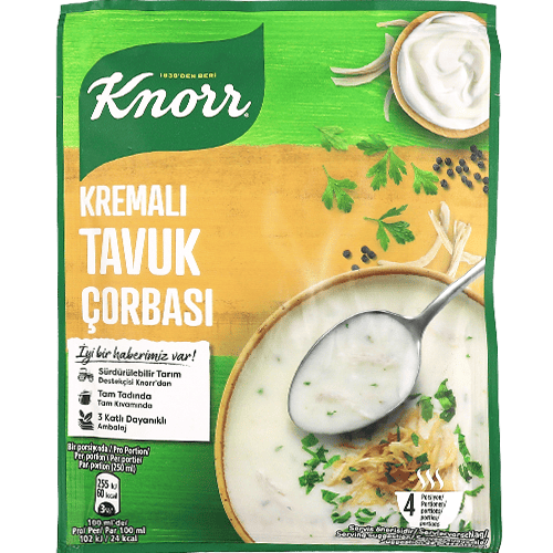 شوربة كريمة الدجاج كنور 65غ