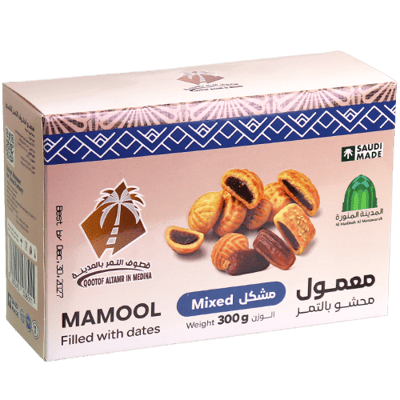 معمول محشو بالتمر مشكل قطوف التمر بالمدينة 300غ