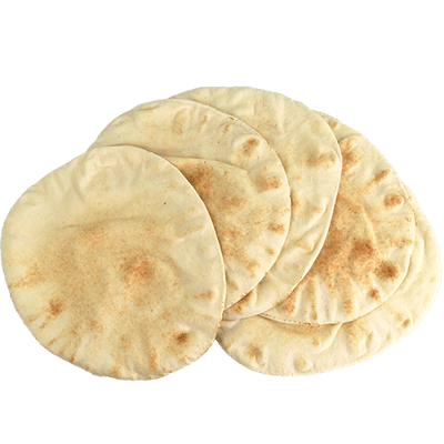 خبز عربي 5 ارغفة