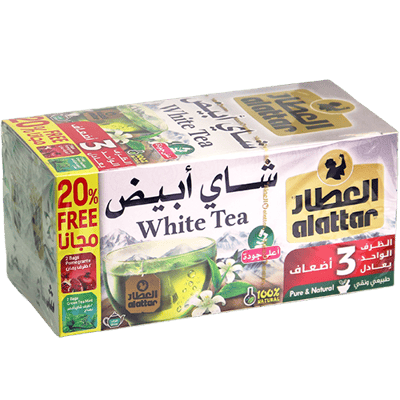 شاي أبيض العطار 24 ظرف