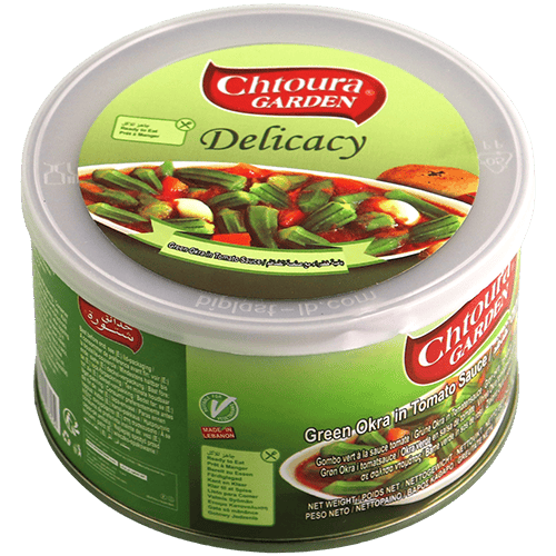 بامية خضراء بصلصة الطماطم شتورة 350غ