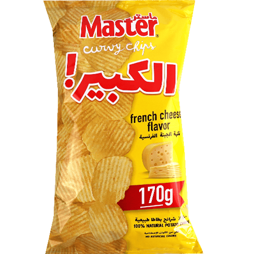 شيبس الكبير نكهة الجبنة الفرنسية ماستر 170غ