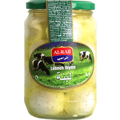 لبنة كرات بالزعتر الراعي 425غ