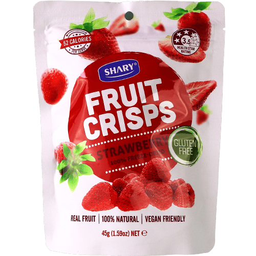 رقائق الفراولة مجففة بالتفريز شاري 45غ