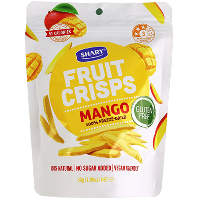 رقائق منغا مجففة بالتفريز شاري 30غ
