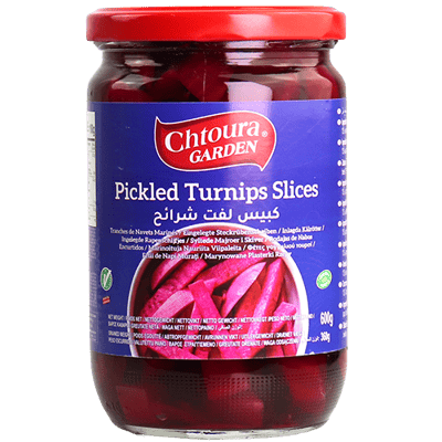 شرائح مخلل لفت حدائق شتورة 600غ