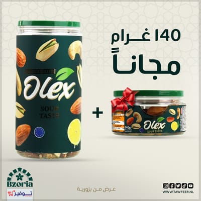 عرض مكسرات مشكلة محمصة حامض اولكس 500غ عرض مكسرات مشكلة محمصة حامض اولكس 500غ