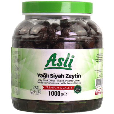 زيتون أسود زيتي اصلي 1كغ