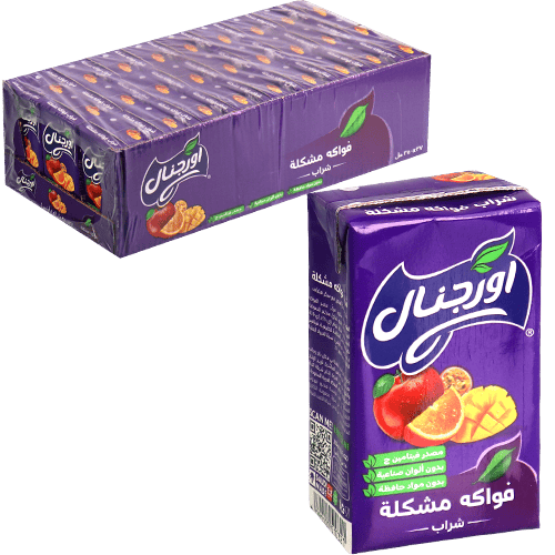 طرد 27 قطعه عصير فواكة كوكتيل اورجينال 250ملل تاتراباك