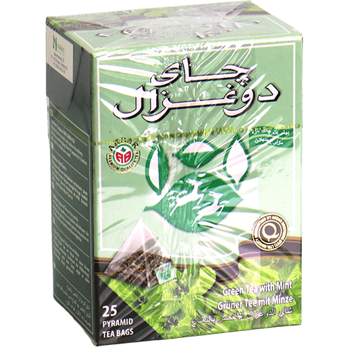 شاي دو غزال الأخضر بالنعناع 25 كيس