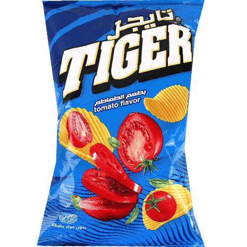 شيبس بطعم الطماطم تايجر 90غ