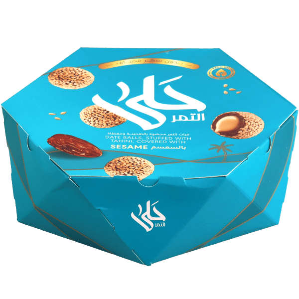 كرات التمر بالطحينة والسمسم حلى التمر 500غ