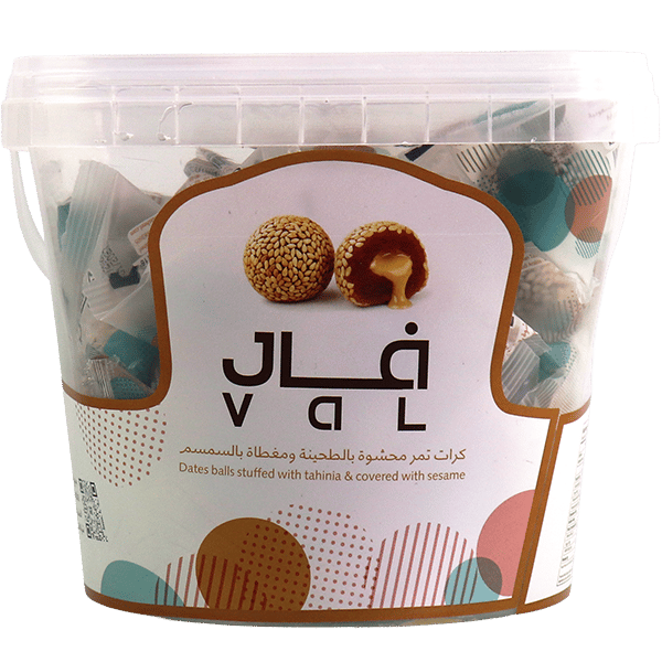 كرات التمر بالطحينة والسمسم فال 500غ